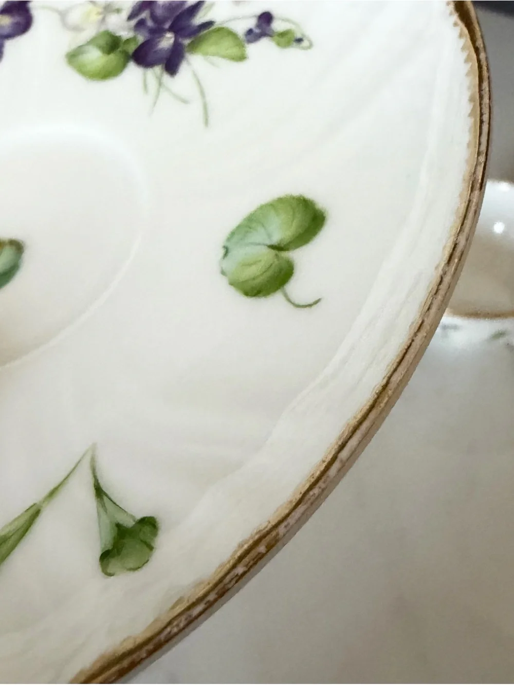 Antique Violet Cup & Saucer by Royal Copenhagen